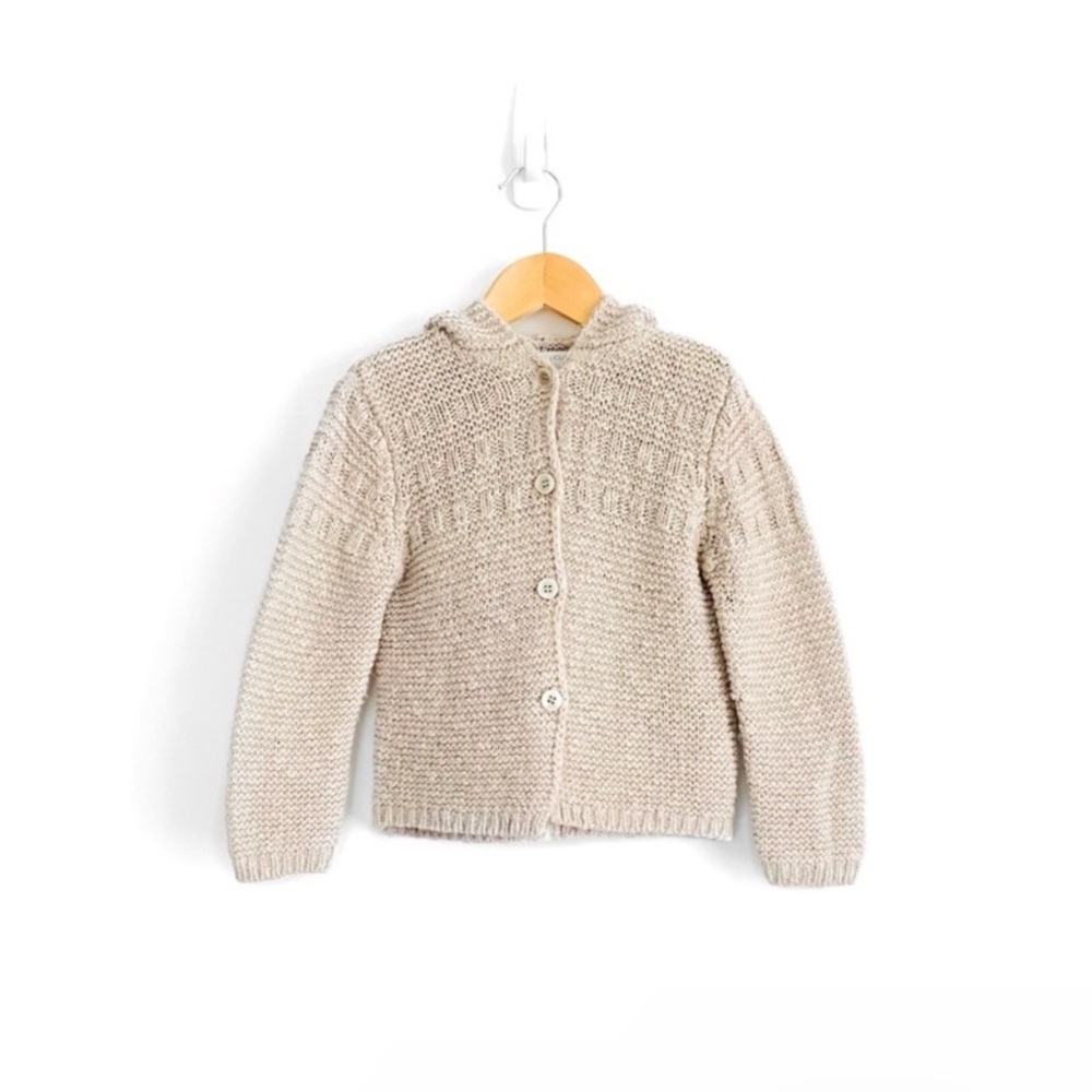 Zara Girls Knit Hooded Cardigan